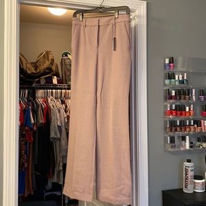 Mauve high rise trousers